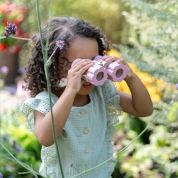 Little Dutch rosa Kinder Fernglas Holz - Fairy Garden