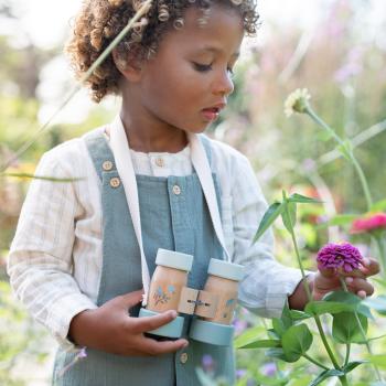 Little Dutch Kinder Fernglas Holz blau - Forest Friends