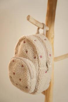 Little Dutch Rucksack Teddy mit Blumen Sand