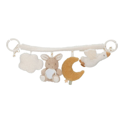 Kinderwagenkette beige Goose & Bunny Newborn Naturals GRS Little Dutch