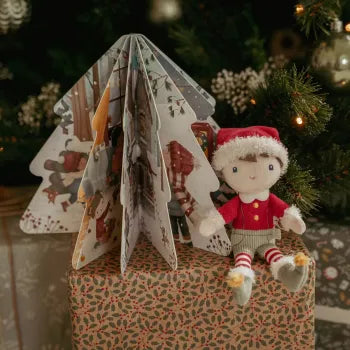 Little Dutch Weihnachtsbuch mit Kuschelpuppe Jim Detailansicht