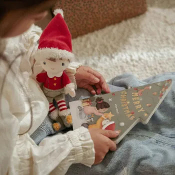Little Dutch Weihnachtsbuch mit Kuschelpuppe Jim Funktionen Detail