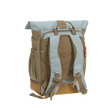 laessig Kindergartenrucksack Rolltop Nature Oliv mit Verpackung