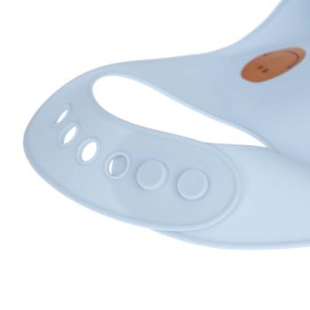 laessig Silikon Lätzchen blau Smile mit Verpackung