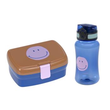 Lässig Brotdose & Trinkflasche Set Little Gang Smile Karamell