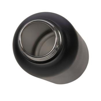 laessig Edelstahl Trinkflasche BOLD Schwarz von der Seite