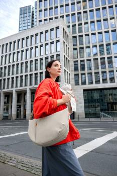 Lässig Wickeltasche Crossbody beige - Lunua Bum Bag