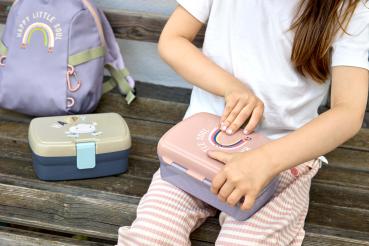 Lässig Brotdose Regenbogen Rosa Lila Kinder - Tiny Outdoor