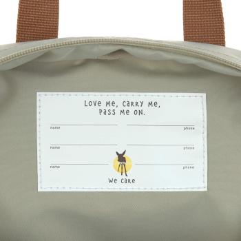 Lässig Kindergartenrucksack Square - Little Gang Light Khaki
