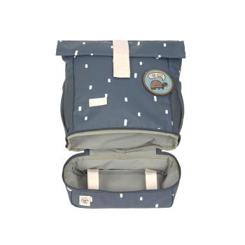 Lässig Kindergartenrucksack Rolltop Happy Prints dunkelblau