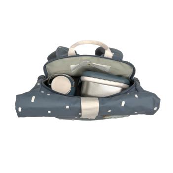 Lässig Kindergartenrucksack Rolltop Happy Prints dunkelblau