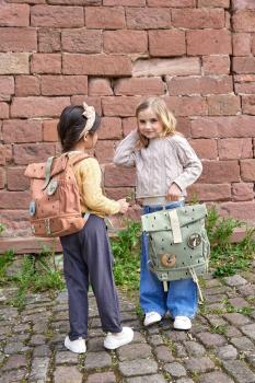 Lässig Kindergartenrucksack Rolltop - Happy Prints Olive