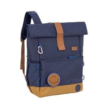 Lässig Kinderrucksack Rolltop mittelgroß - Little Gang - dunkelblau