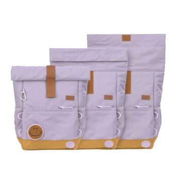 Lässig lila Kinderrucksack Rolltop Medium - Little Gang Lieferung Mitte September