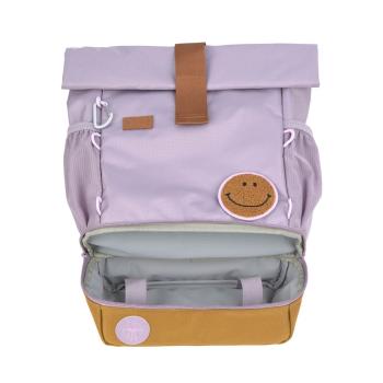 Lässig lila Kindergartenrucksack Rolltop - Little Gang