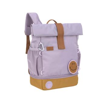 Lässig lila Kindergartenrucksack Rolltop - Little Gang