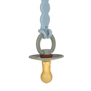 Lässig Schnullerkette hellblau - Tiny Smile