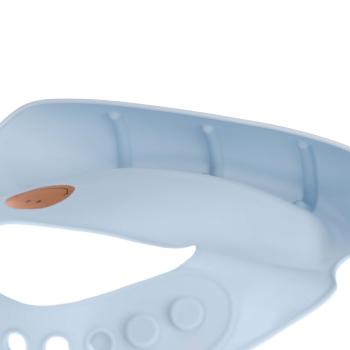 laessig Silikon Lätzchen blau Smile von der Seite