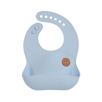 laessig Silikon Lätzchen blau Smile