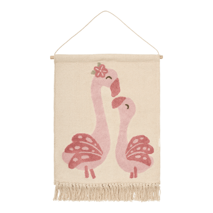 Wandteppich Flamingo Rosa Blooming Safari