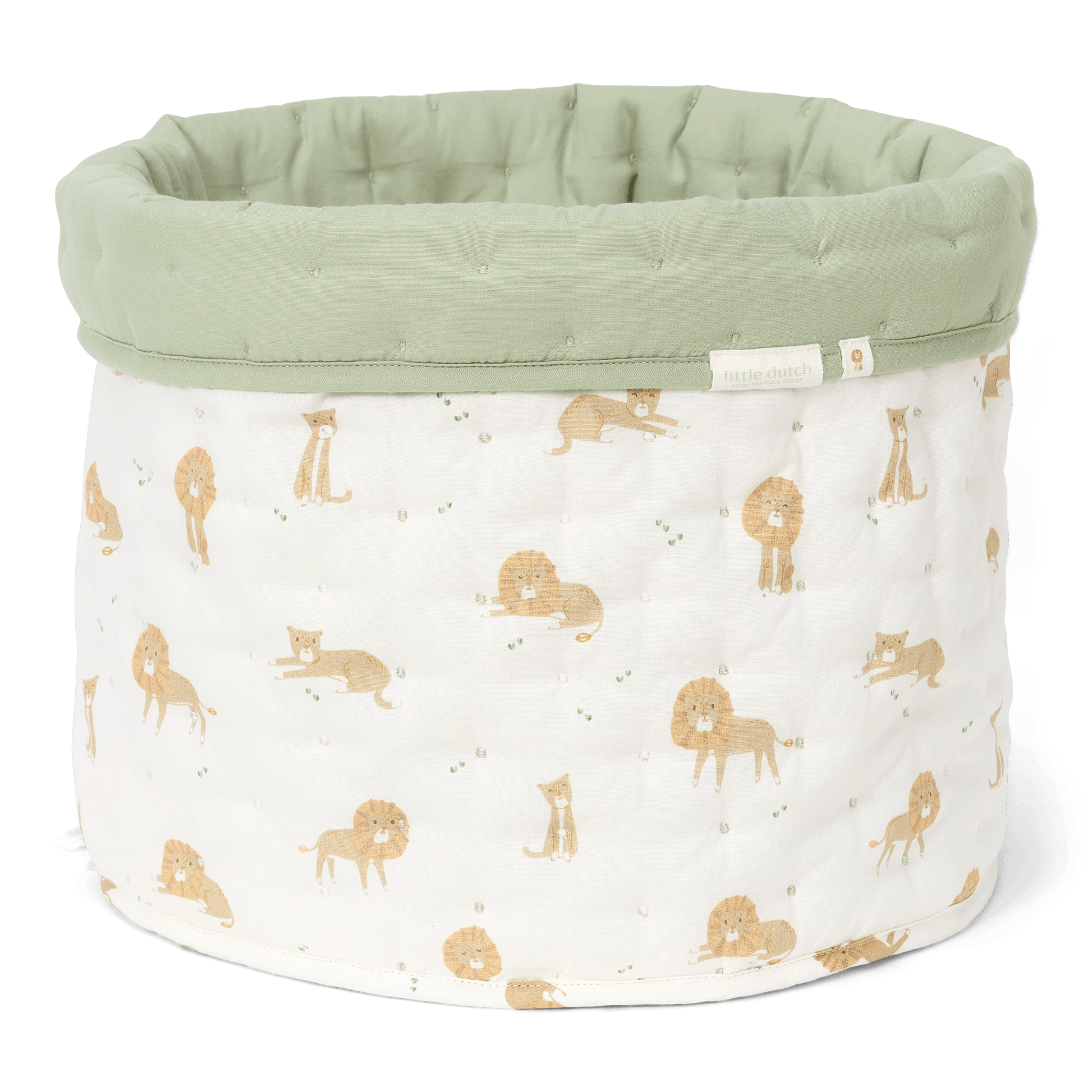 Little Dutch Aufbewahrungskorb Medium Grün Safari Leo