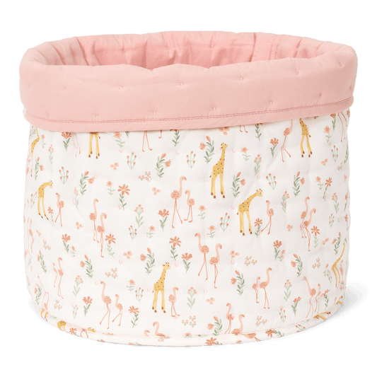 Little Dutch Aufbewahrungskorb Medium Rosa Blooming Safari