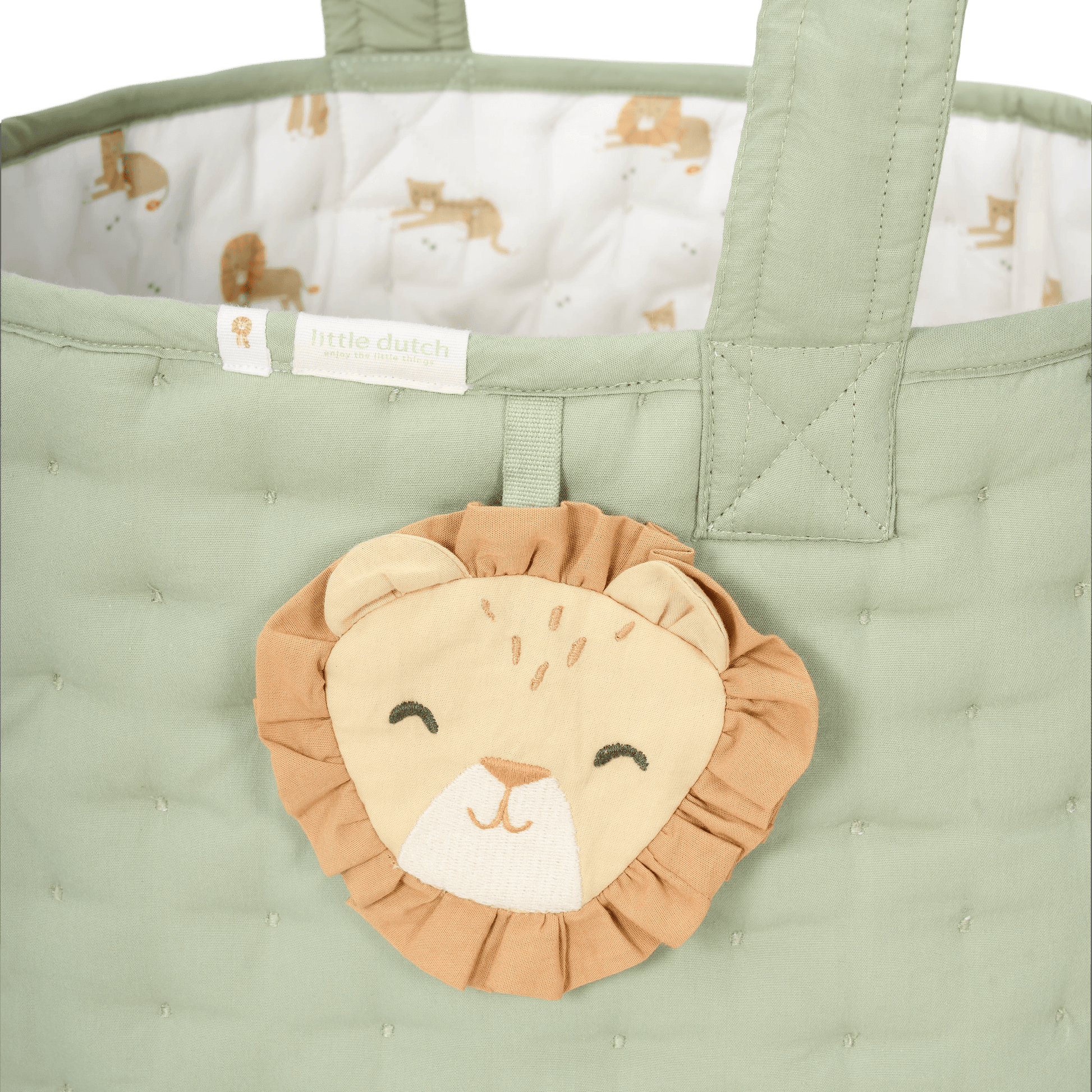 Little Dutch Aufbewahrungskorb Groß Grün Safari Leo