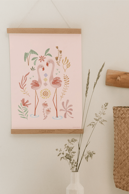 Little Dutch Poster Rosa Blooming Safari A3