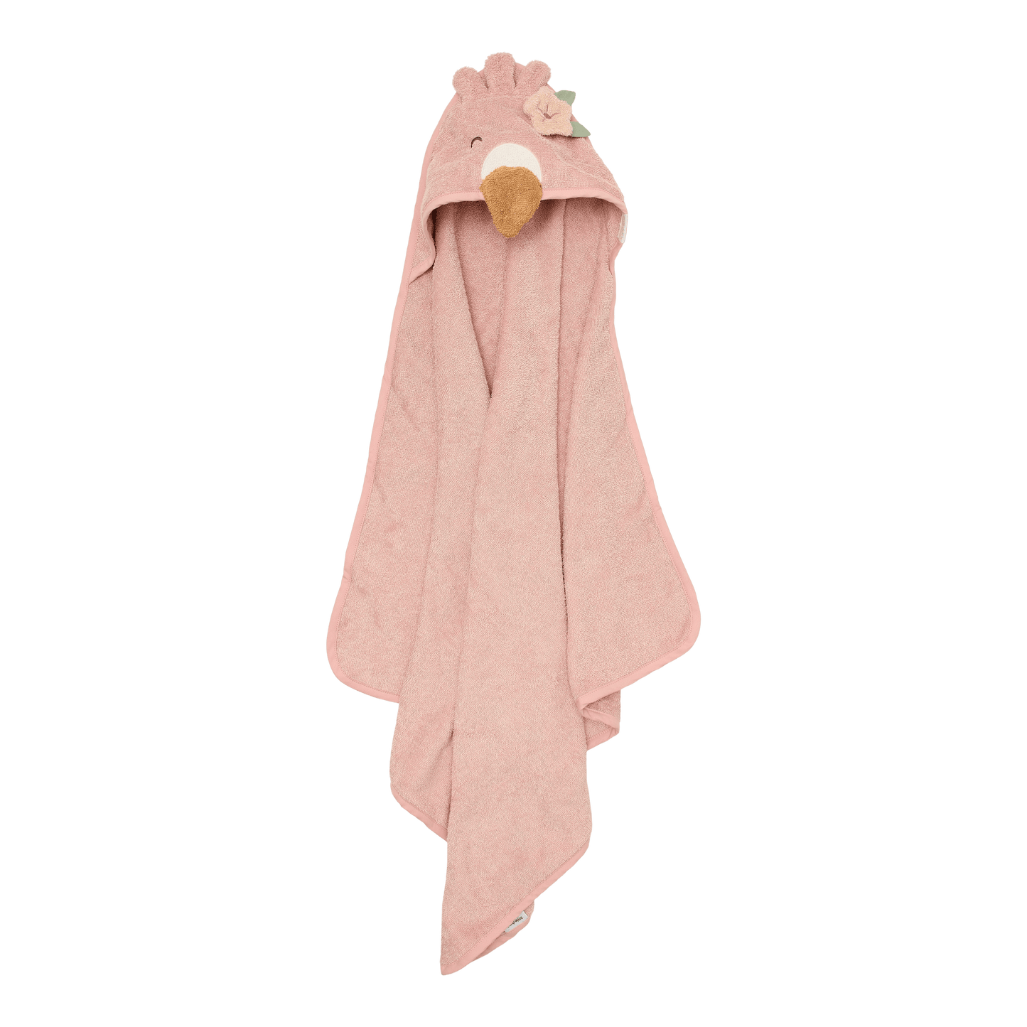 Little Dutch Badetuch mit Kapuze Flamingo Rosa 75x75 cm