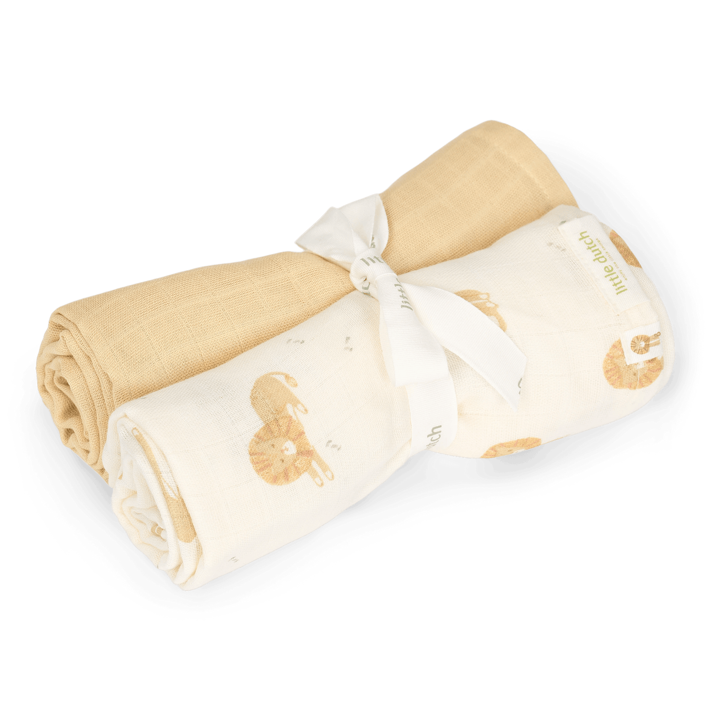 Little Dutch Pucktuch-Set 70x70 cm Gelb Safari Leo