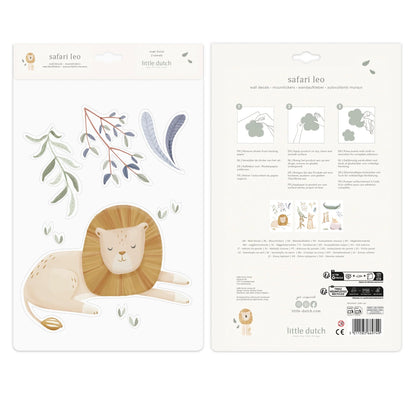 Little Dutch Wandsticker Set Safari Leo A3