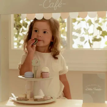 Little Dutch Holz Etagere Grün – Kinder Teeservice Spielzeug