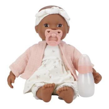 Baby Puppe Noa + Puppenwickeltasche „Soft Flowers“ Bundle