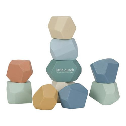 Little Dutch Balancier- & Stapelsteine Holz FSC – Forest Friends LD7252