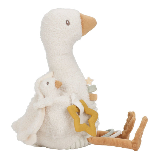 Little Dutch Aktivitäten-Kuscheltier Goose - weiss - kleine Gans