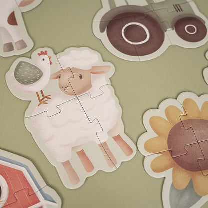 Little Dutch 6 in 1 Puzzle-Set Little Farm LD7148
