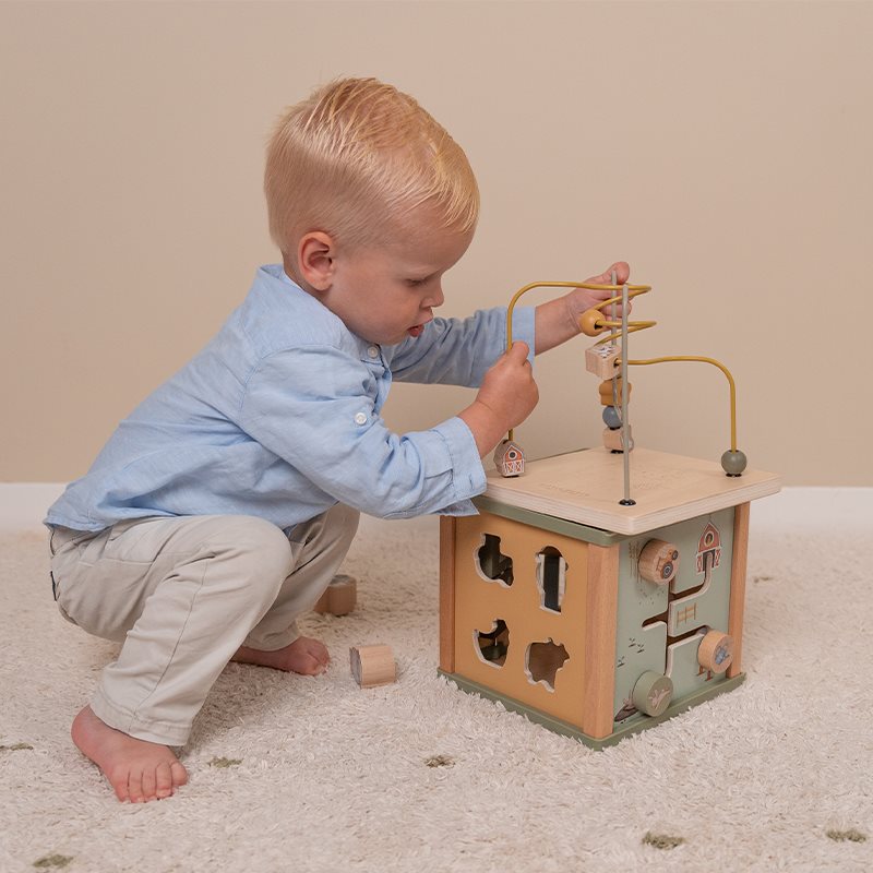 Little Dutch Holz-Aktivitäten-Würfel Little Farm LD7131