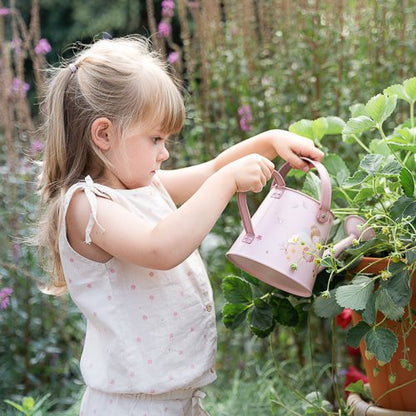 Kinder Gießkanne rosa aus Metall – Little Dutch Fairy Garden