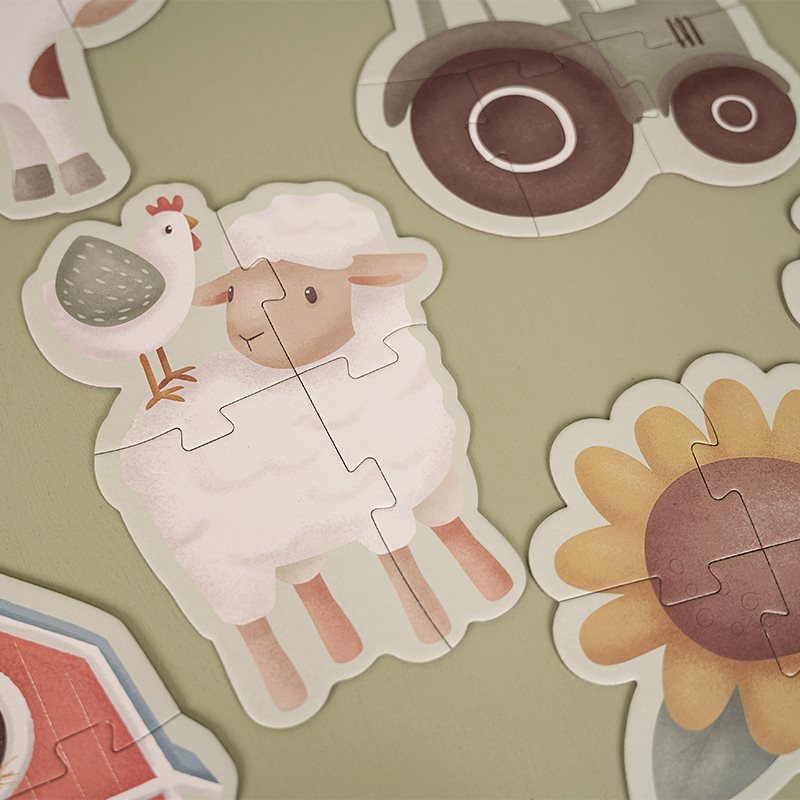 Little Dutch 6 in 1 Puzzle-Set Little Farm LD7148