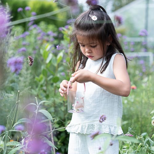 Little Dutch Insektenglas mit Lupe rosa- Fairy Garden Lupenglas