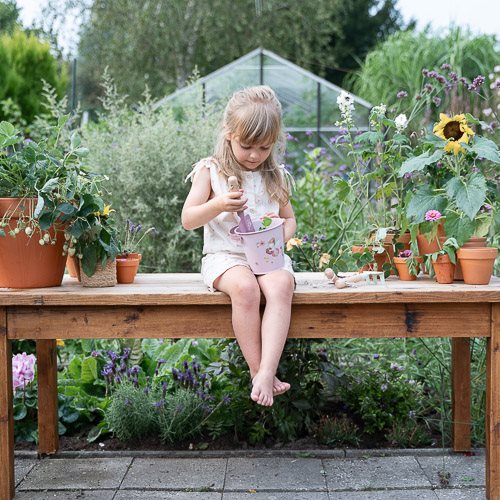 Little Dutch rosa Garteneimer Metall - Fairy Garden