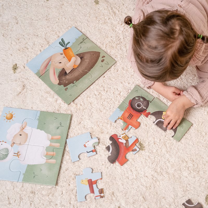 Little Dutch 4 in 1 Puzzle-Set Little Farm LD7153