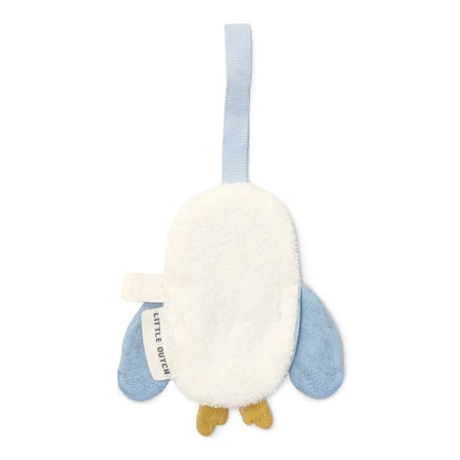 Little Dutch Schnullertuch Eule blau – Forest Friends Bio-Musselin