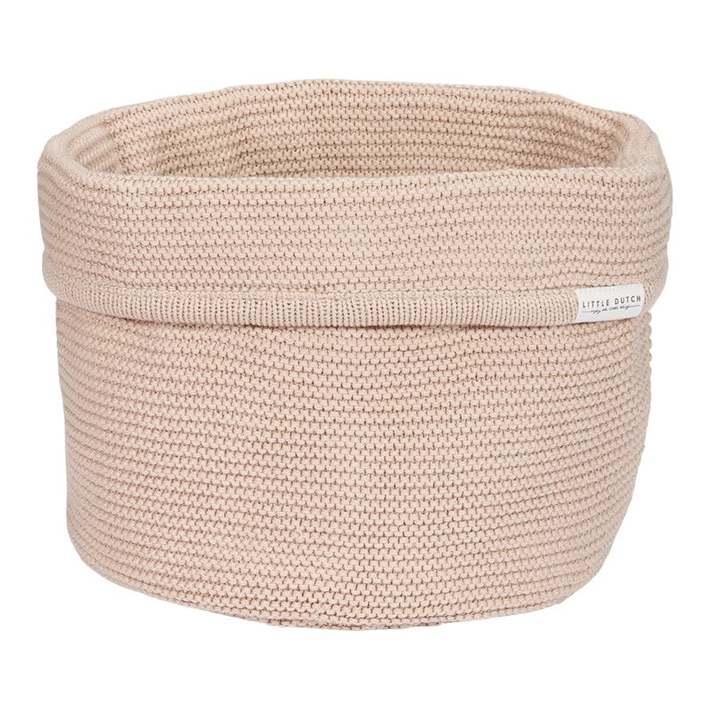 Little Dutch Pflegekörbchen Strick beige - rund - TE30623026
