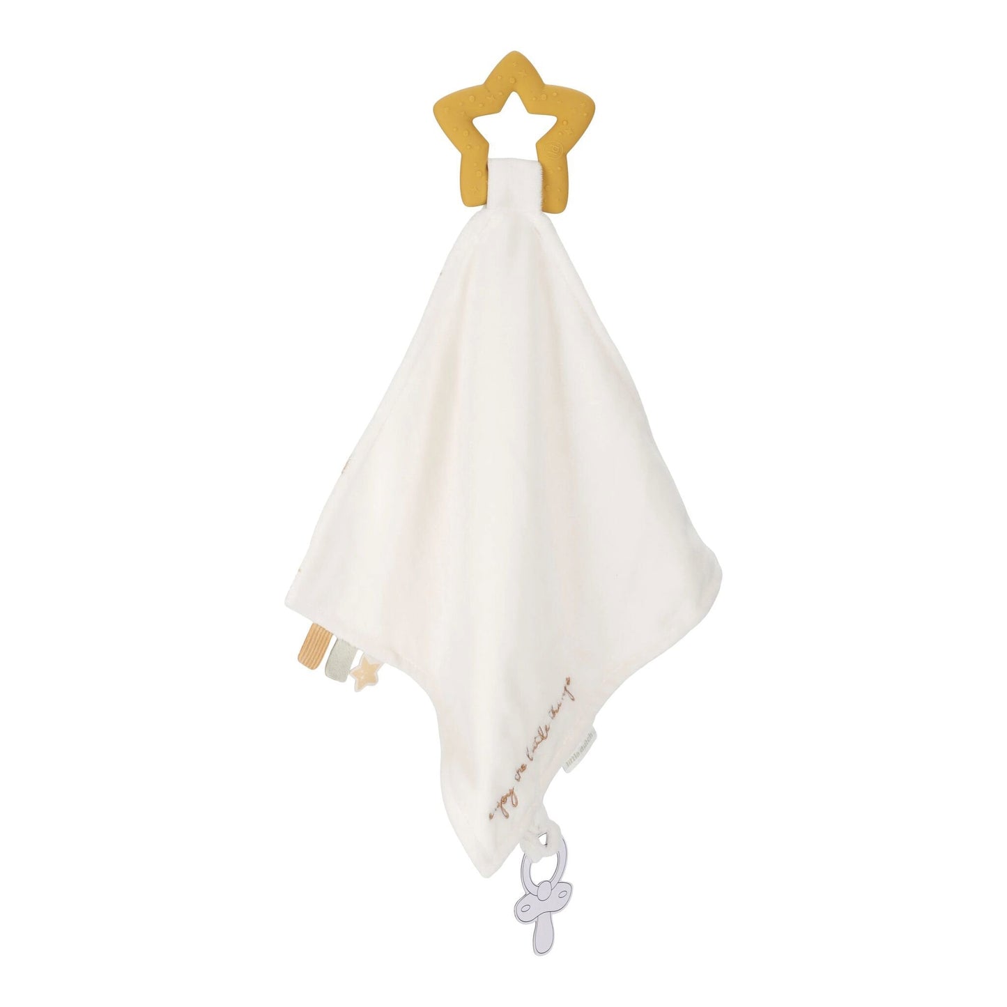 Schmusetuch mit Beißring abnehmbar - Newborn Naturals Little Dutch
