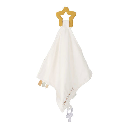 Schmusetuch mit Beißring abnehmbar - Newborn Naturals Little Dutch