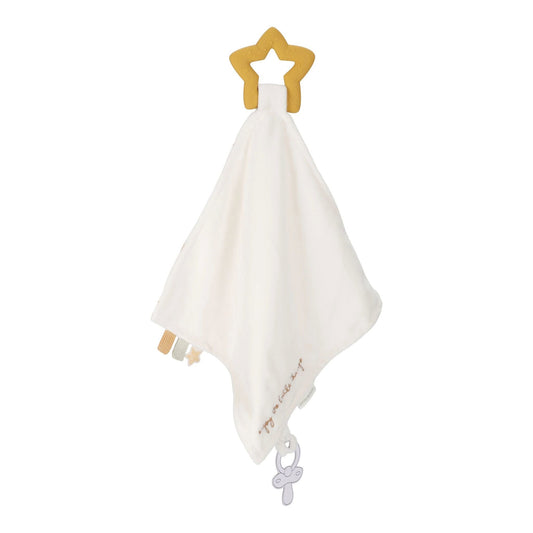 Schmusetuch mit Beißring abnehmbar - Newborn Naturals Little Dutch