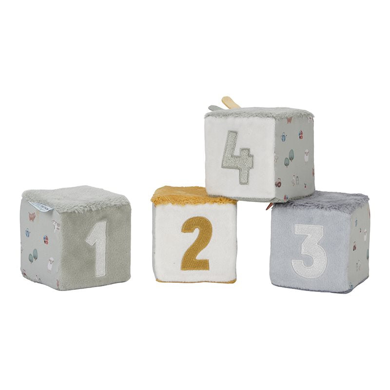 Little Dutch Stoffwürfel Set Little Farm grün LD8816