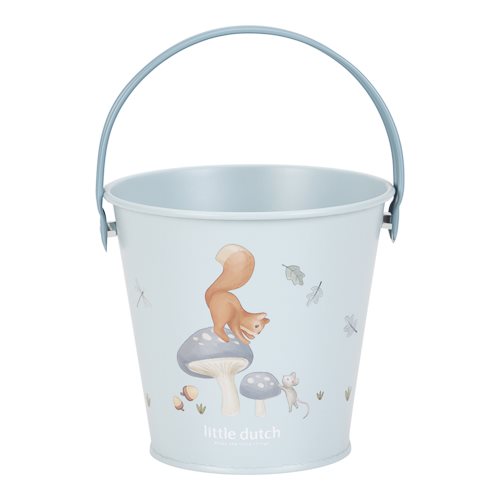 Little Dutch Garteneimer Metall blau - Forest Friends