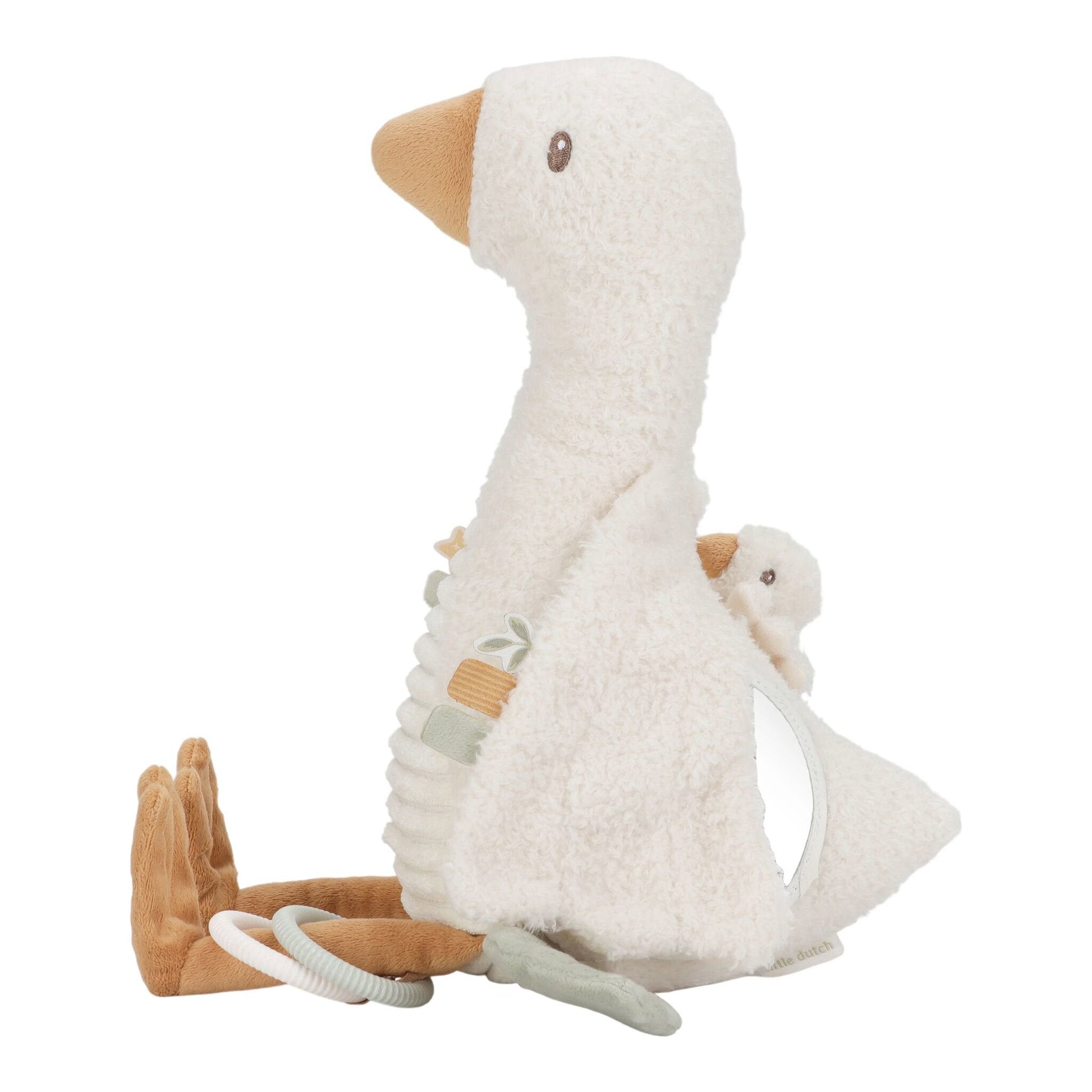 Aktivitätenkuscheltier Goose Material und Texturen Nahaufnahme